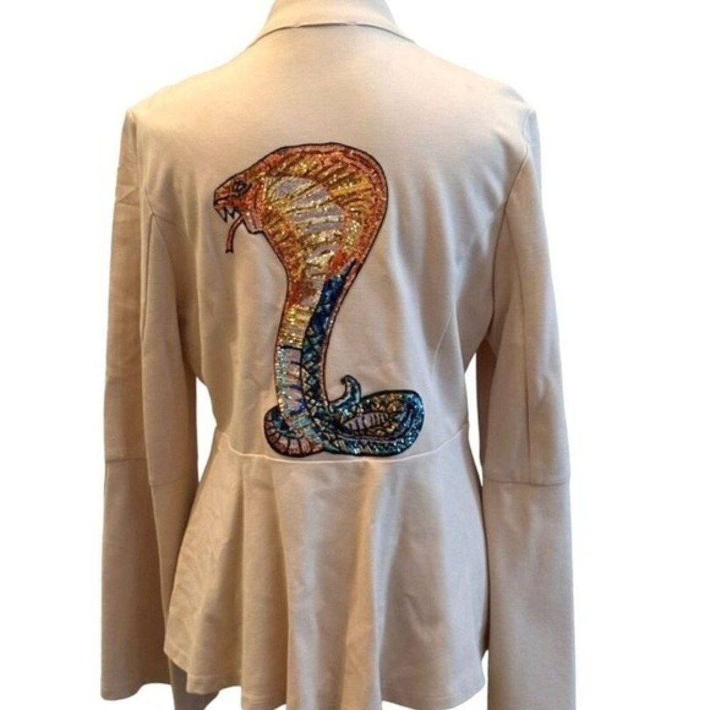 Sequin Cobra Jacket |‎ Doe & Rae | Large | NWOT #0219